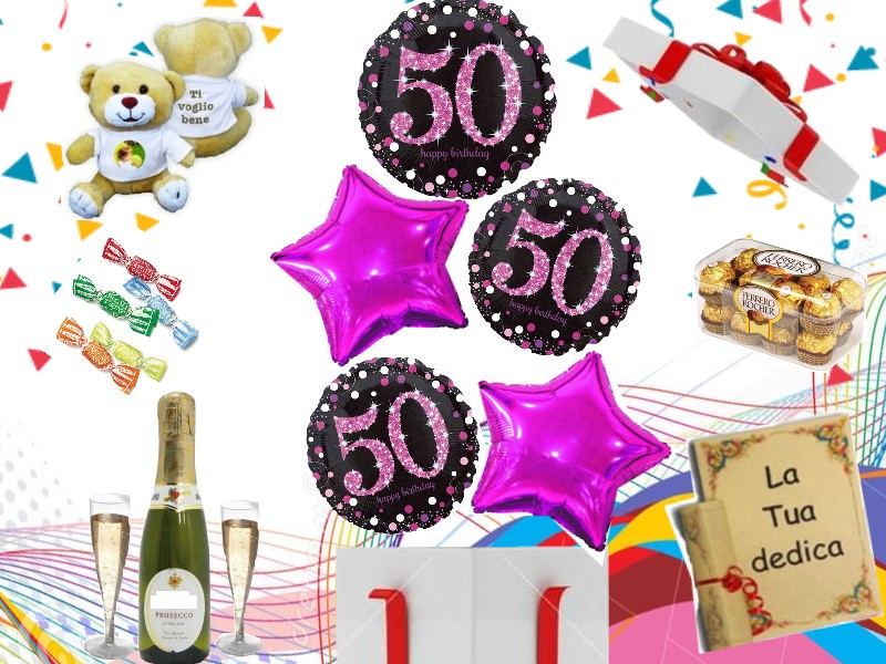 Regalo 50° compleanno donna 